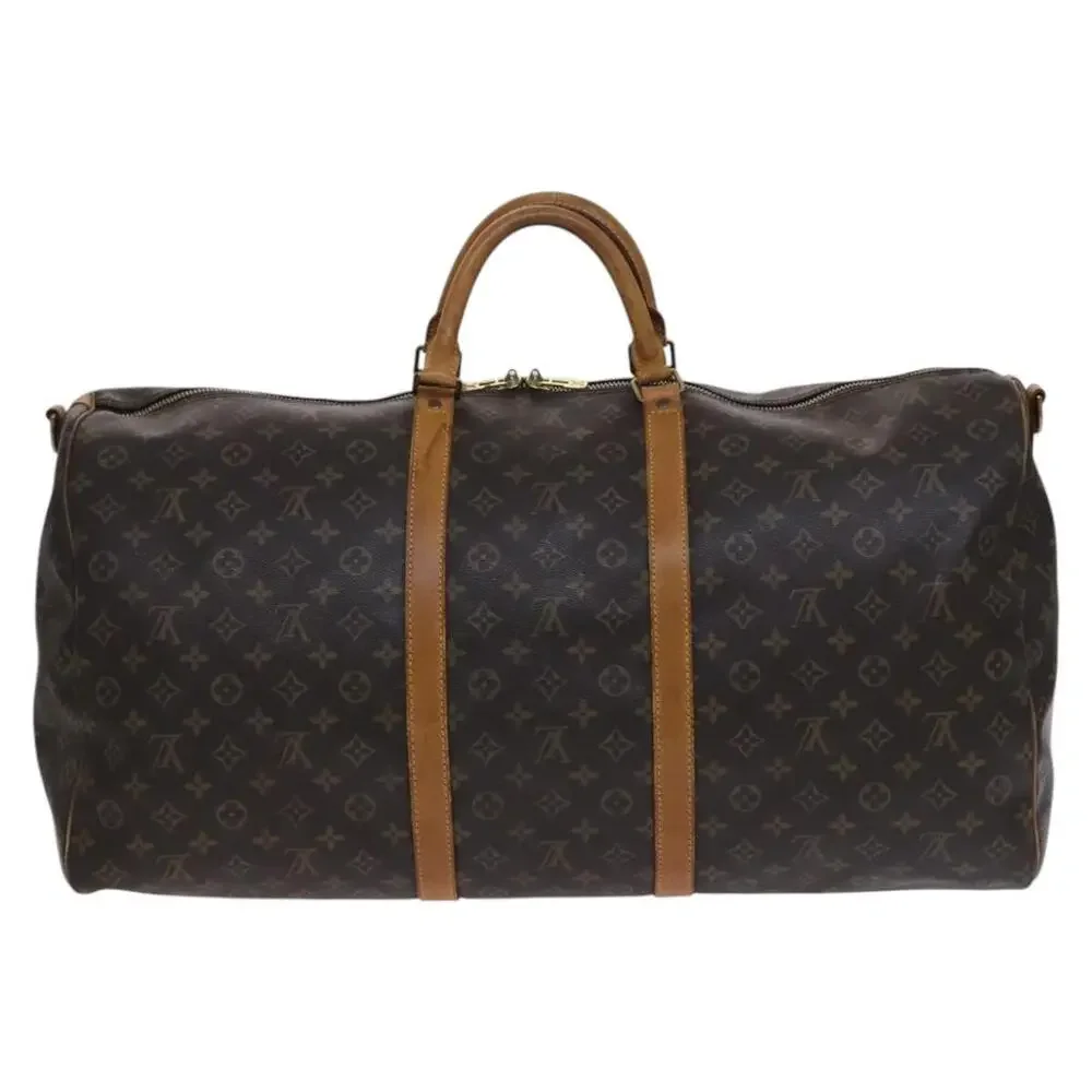 LOUIS VUITTON Monogram Keepall Bandouliere 60 Boston Bag M41412